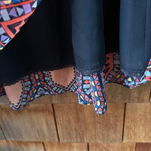 NWT Anthropologie Tribal Print Maxi Skirt With Elastic Smocked Waist in X-Small - Picture 11 of 14